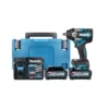 Makita TW007GD201 40Vmax XGT Cordless Brushless 1/2" Impact Wrench With 2 X 2.5Ah Batteries, Charger & Case